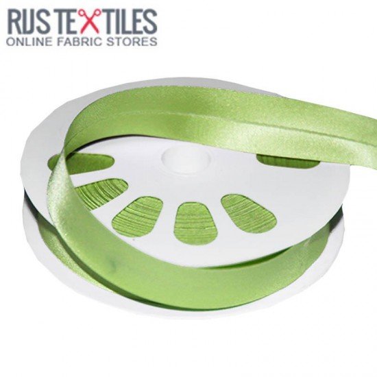 Biaisband Satijn Lime 20mm - (Banden En Linten)