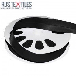 Satin Bias Binding Black 20mm