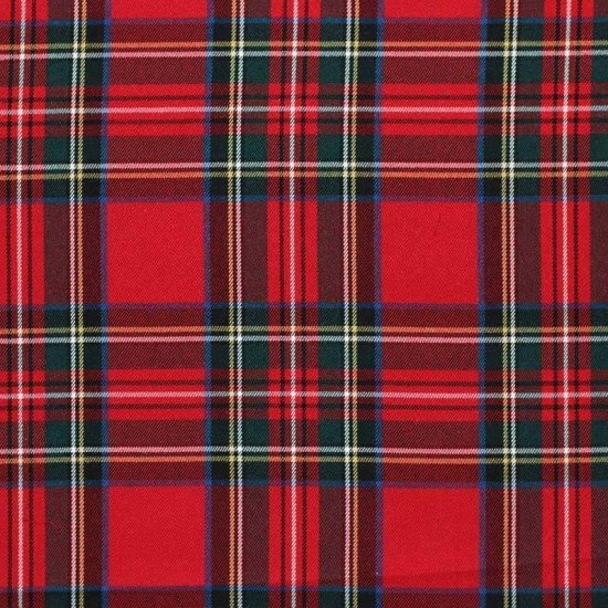 Scottish Tartan Fabric Red Stuwart - (Scottish Tartans Fabric)