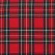 Scottish Tartan Fabric Red Stuwart - (Scottish Tartans Fabric)