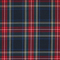 Scottish Tartan Fabric Navy Stuwart