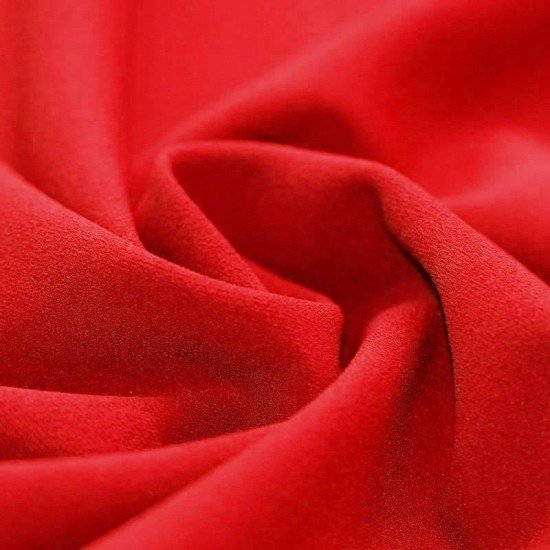 Tessuto Scuba Crepe Jersey Rosso - (Jersey Tessuti)