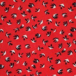 Scuba Crepe Jersey - Swallow Red