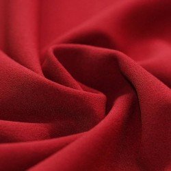 Scuba Crepe Jersey Fabric Dark Red