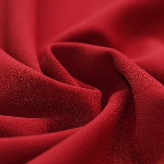 Tessuto Scuba Crepe Jersey Rosso Scuro - (Jersey Tessuti)