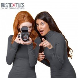 Scuba Crepe Jersey Fabric Dark Grey