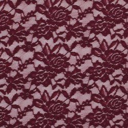 Lace Fabric Stretch Bordeaux 