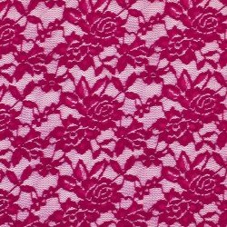 Lace Fabric Stretch Fuchsia