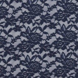 Lace Fabric Stretch Navy