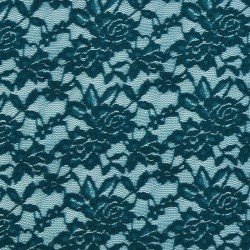 Lace Fabric Stretch Petrol