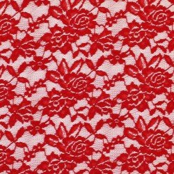 Lace Fabric Stretch Red