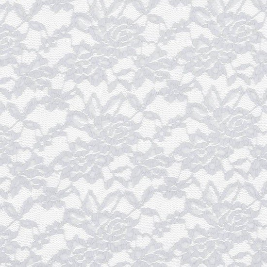 Lace Fabric Stretch White