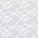 Lace Fabric Stretch White