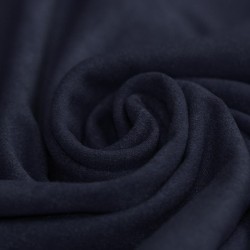 Stretch Imitation Suede Fabric Navy