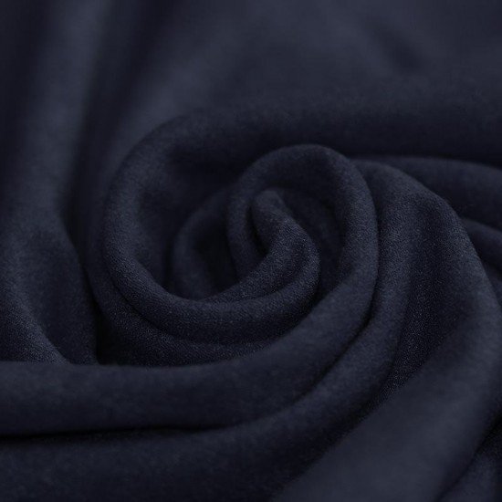 Stretch Imitatie Suède Stof Marine - (Suede Stoffen)