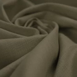 Tissu Lin Stretch Armée Verte