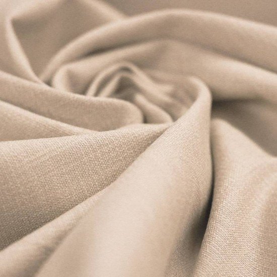 Stretch Linen Fabric Light Beige - (Fashion Fabrics)