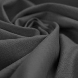 Stretch Linen Fabric Dark Grey