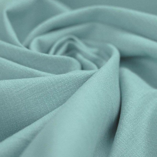 Tissu Lin Stretch Gris Bleu - (Tissus De Mode)