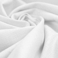 Stretch Linen Fabric White