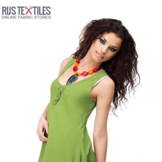 Stretch Linen Fabric Lime - (Fashion Fabrics)