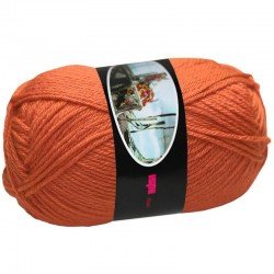 Knitting Wool ISPE Needle Size 4 Dark Orange