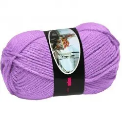 Fils à Tricoter Laine ISPE Aiguilles 5,5 - 6 Lilas