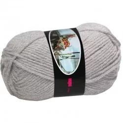 Fils à Tricoter Laine ISPE Aiguilles 5,5 - 6 Gris Mêlée