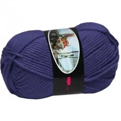 Fils à Tricoter Laine ISPE Aiguilles 5,5 - 6 Cobalt
