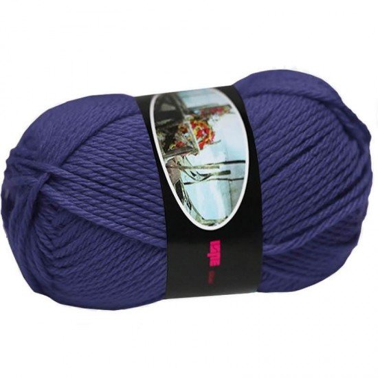 Knitting Wool ISPE Needle Size 5,5 - 6 Cobalt - (Wool Knitting Yarn Needle Size 5,5 - 6)