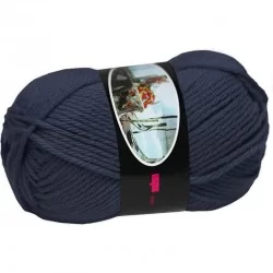 Fils à Tricoter Laine ISPE Aiguilles 5,5 - 6 Marine