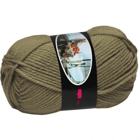 Fils à Tricoter Laine ISPE Aiguilles 5,5 - 6 Olive - (Fils à Tricoter De Laine Aiguilles 5,5 - 6)
