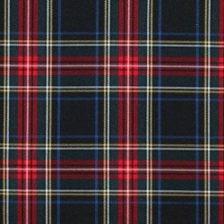 Scottish Tartan Fabric Black Stuwart
