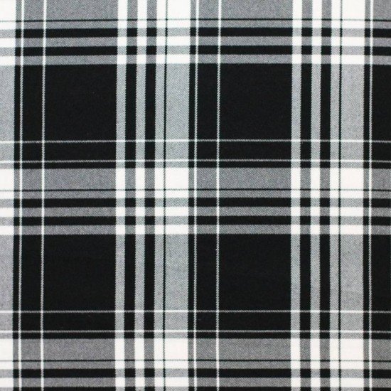 Schottenkaro Stoff Menzies Black - (Schottenkaro Stoffe)