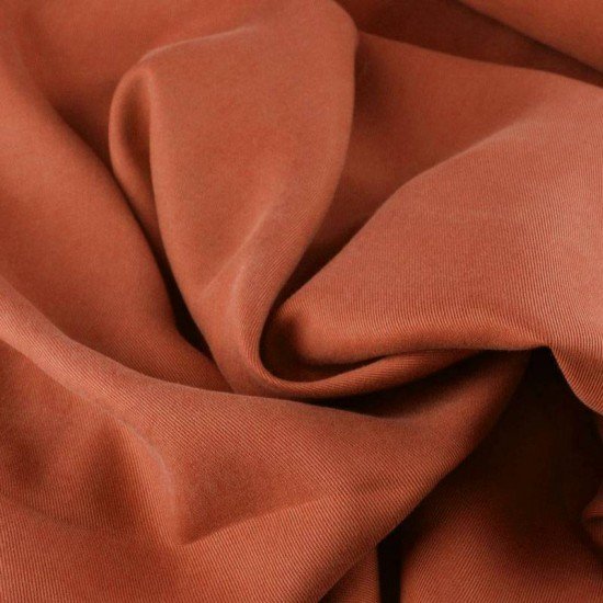 Tencel Twill Stof Burnt Orange - (Mode Stoffen)
