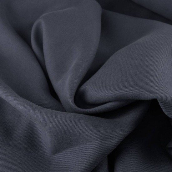 Tessuto Tencel Di Saia Jeans Scuro - (Tessuti Moda)