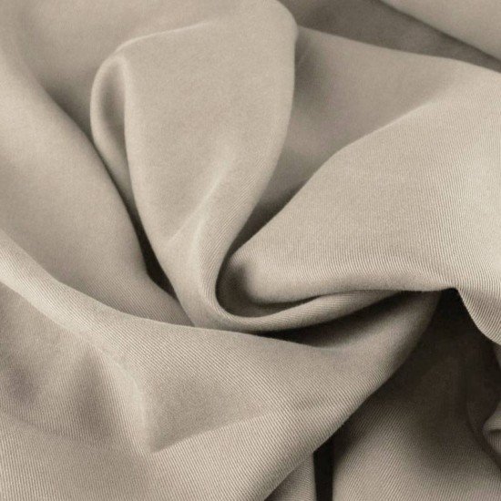Tissu Tencel De Sergé Beige Clair - (Tissus De Mode)