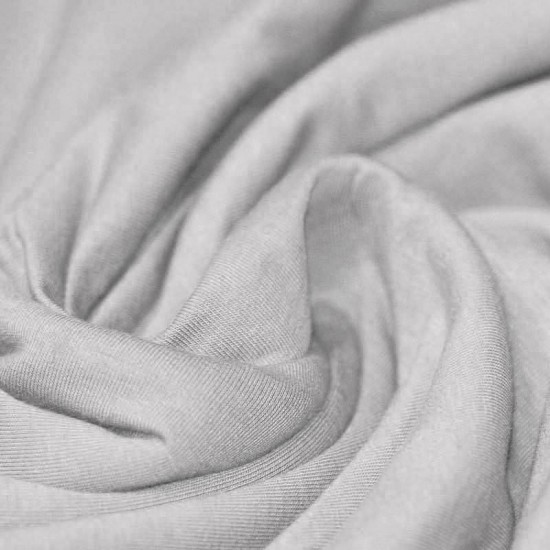 Tissu Coton Jersey Gris Clair - (Tissu Jersey Coton)