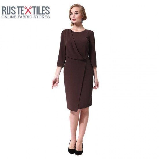 Stretch Gabardine Fabric Brown - (Gabardine Fabric )