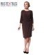 Stretch Gabardine Fabric Brown - (Gabardine Fabric )