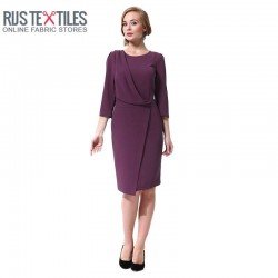 Stretch Gabardine Fabric Dark Purple