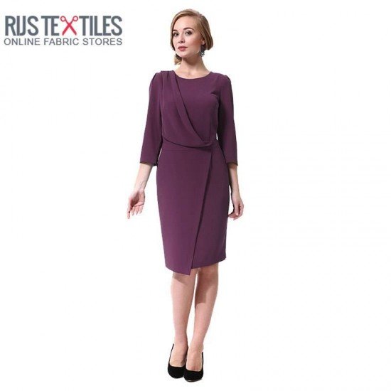 Stretch Gabardine Fabric Dark Purple - (Gabardine Fabric )