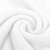 Stretch Toweling Fabric White