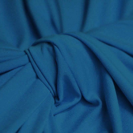 Jersey Di Viscosa Petrolio Blu - (Tessuto Jersey Di Viscosa)