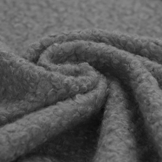 Boucle Fabric Curly Grey - (Boucle Fabric)