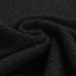 Boucle Fabric Curly Black