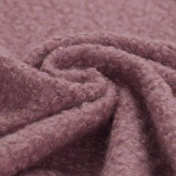 Boucle Fabric Curly Old Pink