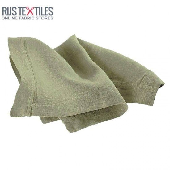 Linen Fabric Olive - (Linen Fabric Washed)