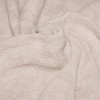 Tissu Polaire Coton (Sherpa) Beige Gris Clair