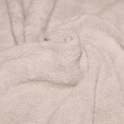 Cotton Fleece Fabric (Sherpa) Light Beige Grey